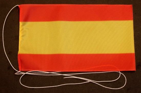 Tischflagge Spanien ohne Wappen 25x15 cm optional mit Holz- oder Chromständer Tischfahne Tischfähnch