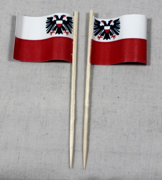 Party-Picker Flagge Lübeck Papierfähnchen in Spitzenqualität 50 Stück Beutel