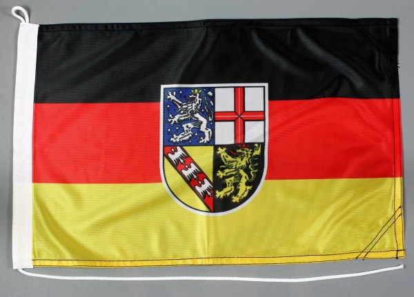 Bootsflagge Saarland 30x45 cm Motorradflagge Bootsfahne