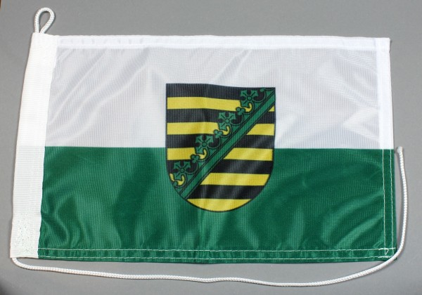 Bootsflagge : Sachsen 30x20 cm Motorradflagge