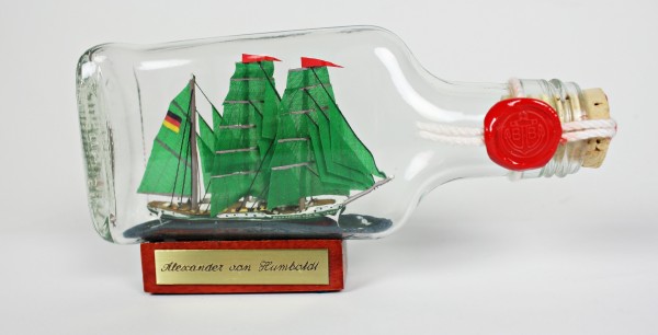 Flaschenschiff 9 cm Buddelschiff "Mayflower" maritime Deko 