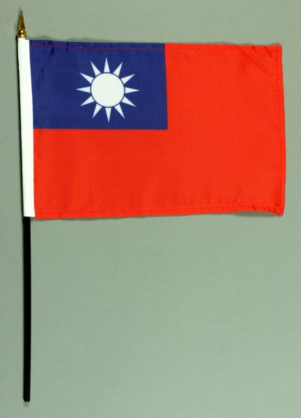 Tischflagge Taiwan 15x25 cm BASIC optional mit Tischflaggenständer