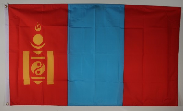Flagge Fahne : Mongolei Nationalflagge Nationalfahne