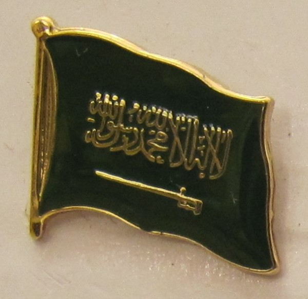 Saudi Arabien Pin Anstecker Flagge Fahne Nationalflagge