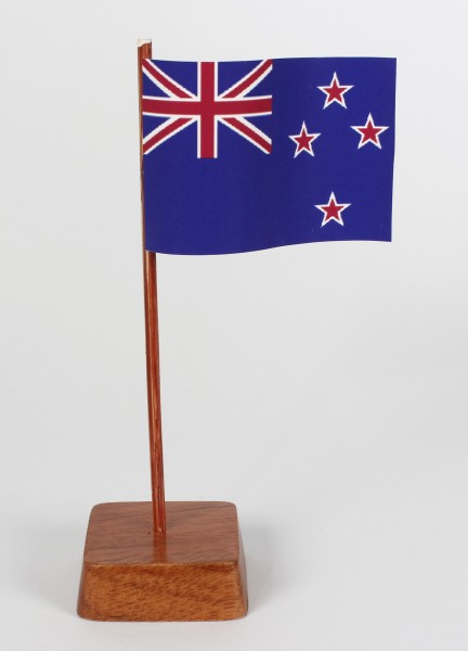 Mini Tischflagge Neuseeland Höhe 13 cm Tischfähnchen