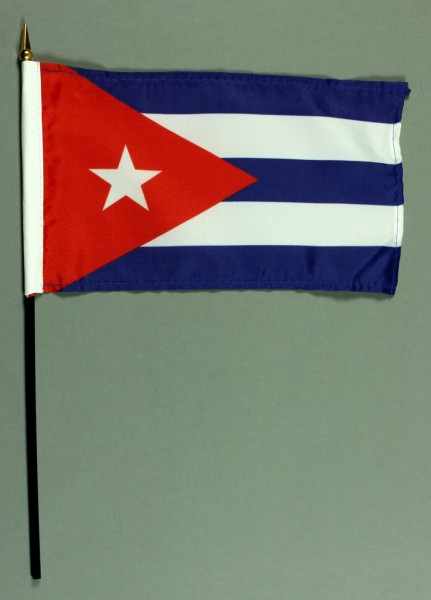 Tischflagge Kuba 15x25 cm BASIC optional mit Tischflaggenständer