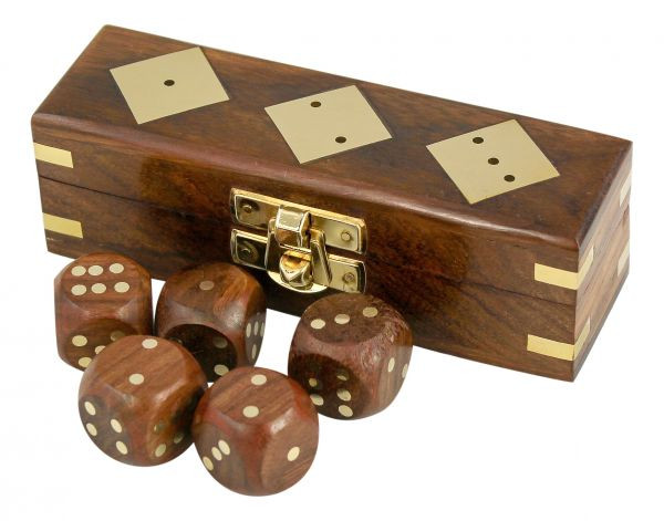Maritime Würfelbox Gesellschaftsspiele Holz