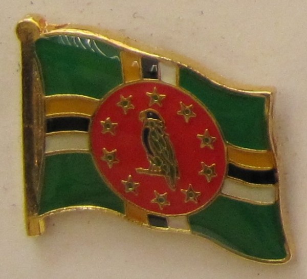 Dominica Pin Anstecker Flagge Fahne Nationalflagge