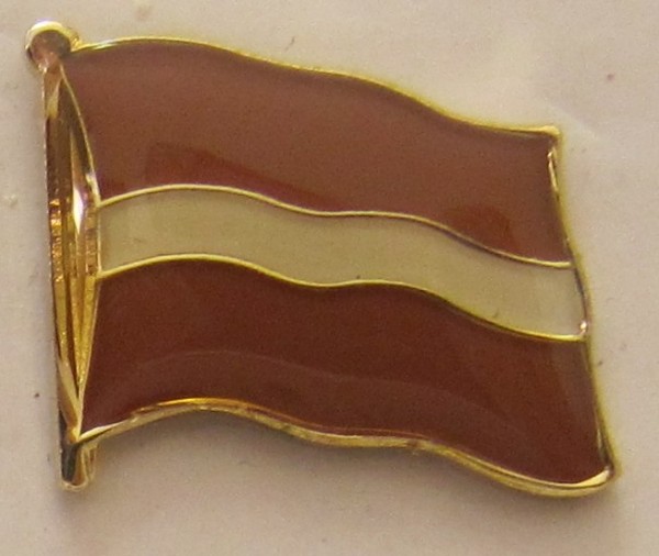 Pin Anstecker Flagge Fahne Lettland Nationalflagge