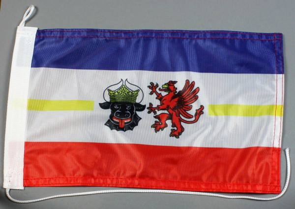 Bootsflagge : Mecklenburg Vorpommern 30x20 cm Motorradflagge