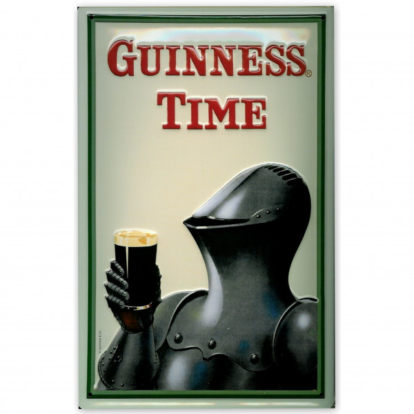 Blechschild Guinness Ritter Armour Bier Schild Kneipenschild