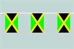 Jamaika Flaggenkette 6 Meter / 8 Flagge Fahne