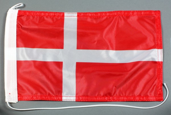 Bootsflagge : Dänemark 30x20 cm Motorradflagge