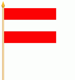 Stockflagge Österreich 30x45cm