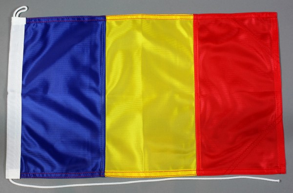 Bootsflagge Rumänien 30x45 cm Motorradflagge Bootsfahne