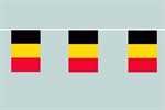 Belgien Flaggenkette 6 Meter / 8 Flagge Fahne