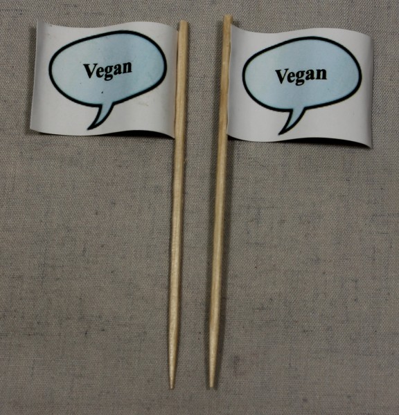 Party-Picker Flagge Vegan Papierfähnchen in Spitzenqualität 50 Stück Beutel