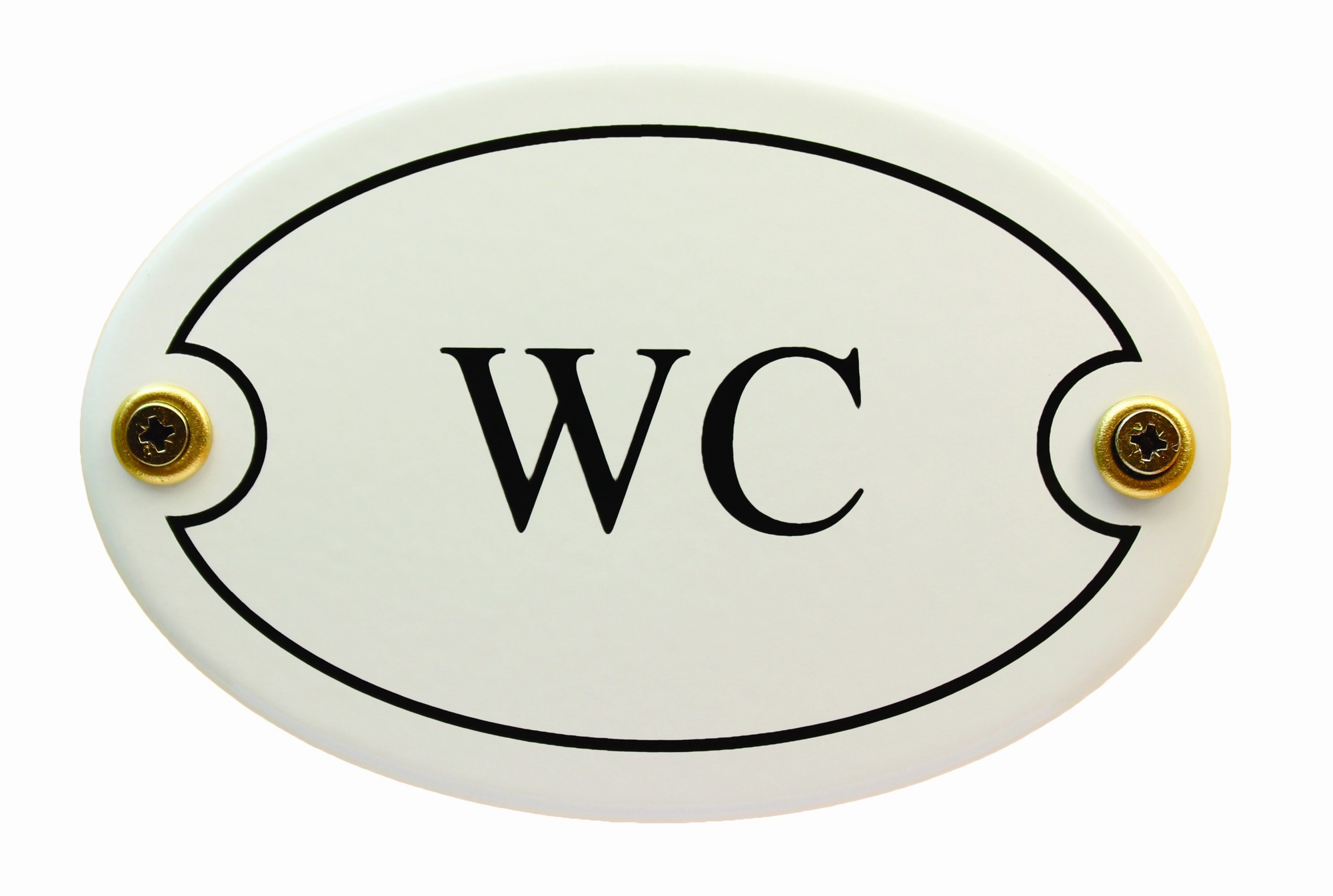 Aluminium Schild "Damen" 10 cm • Türschild WC Toilette Toilettenschild Klo rund 