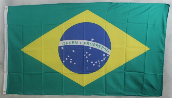 Brasilien Flagge Großformat 250 x 150 cm wetterfest