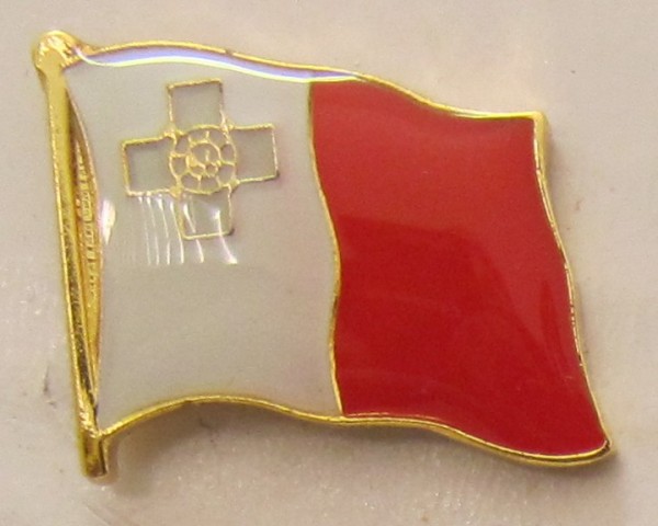 Pin Anstecker Flagge Fahne Malta Nationalflagge