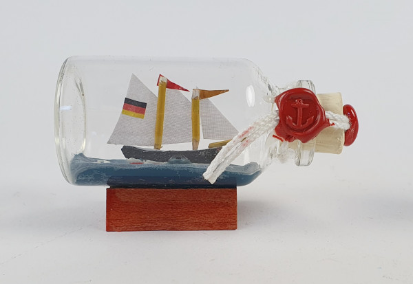 2-Mastschoner Jim Mini Buddelschiff 20 ml 5,3x3 cm Flaschenschiff