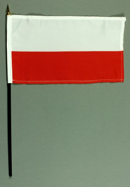 Tischflagge Polen 15x25 cm BASIC optional mit Tischflaggenständer