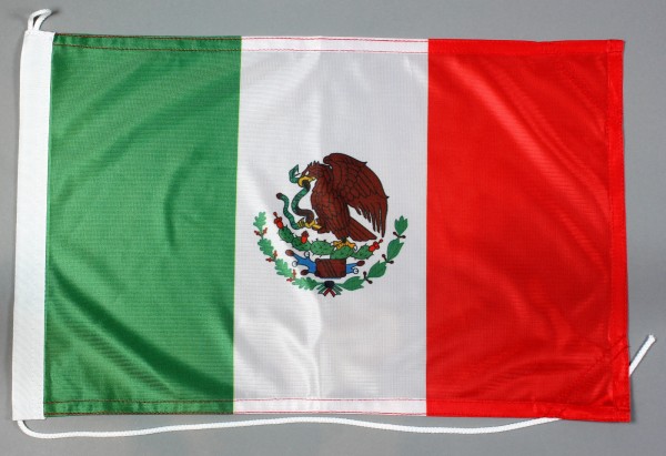 Bootsflagge Mexiko 30x45 cm Motorradflagge Bootsfahne