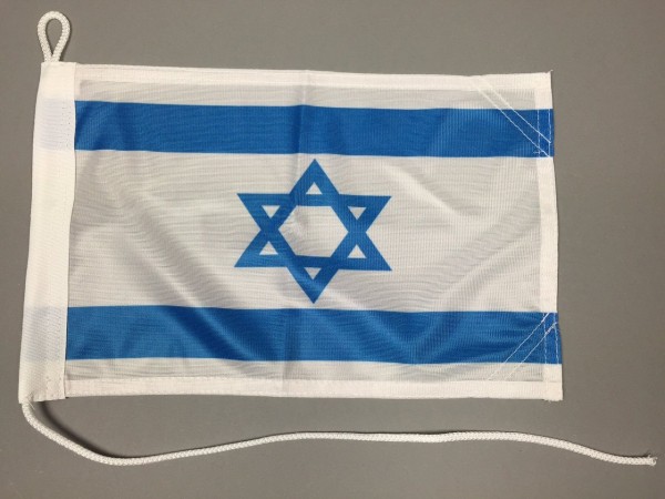 Bootsflagge : Israel 30x20 cm Motorradflagge