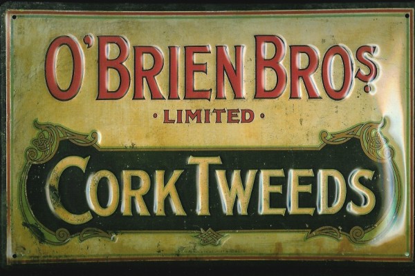 Blechschild Nostalgieschild O'Brien Cork Tweeds Irland