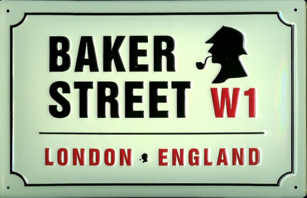 Blechschild Baker Street London Strassenschild Blech Schild Souvenir Andenken