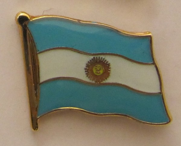 Argentinien Pin Anstecker Flagge Fahne Nationalflagge