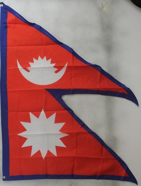 Flagge Fahne : Nepal Nationalflagge Nationalfahne