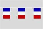 Frankreich Flaggenkette 6 Meter / 8 Flagge Fahne