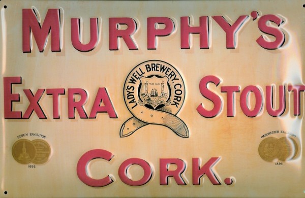 Blechschild Murphy s Extra Stout - Cork Schild Bier Nostalgieschild