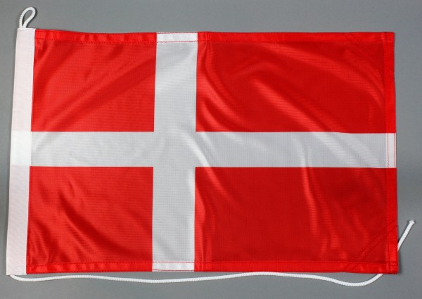 Bootsflagge Dänemark 30x45 cm Motorradflagge Bootsfahne