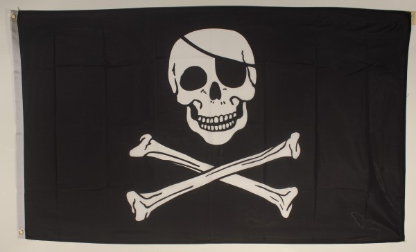 Flagge Fahne Pirat 90x60 cm Piratenflagge