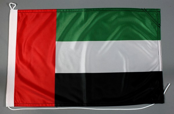 Bootsflagge Vereinigte Arabische Emirate VAE 30x45 cm Motorradflagge Bootsfahne