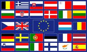Flagge Fahne : Europa / 28 Staaten Länder