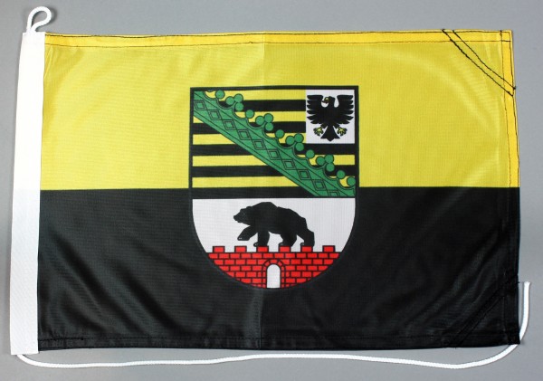Bootsflagge Sachsen Anhalt 30x45 cm Motorradflagge Bootsfahne