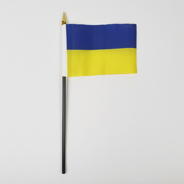 Kleine Tischflagge Ukraine 10x15 cm