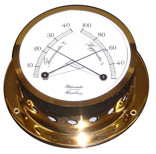 Schiffs Thermometer / Hygrometer 110 mm Professionell