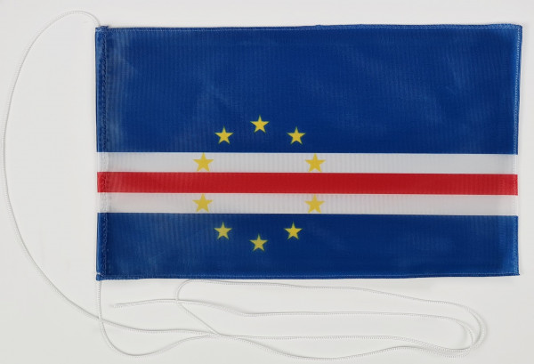Tischflagge Kap Verde 25x15 cm optional mit Holz- oder Chromständer Tischfahne Tischfähnchen