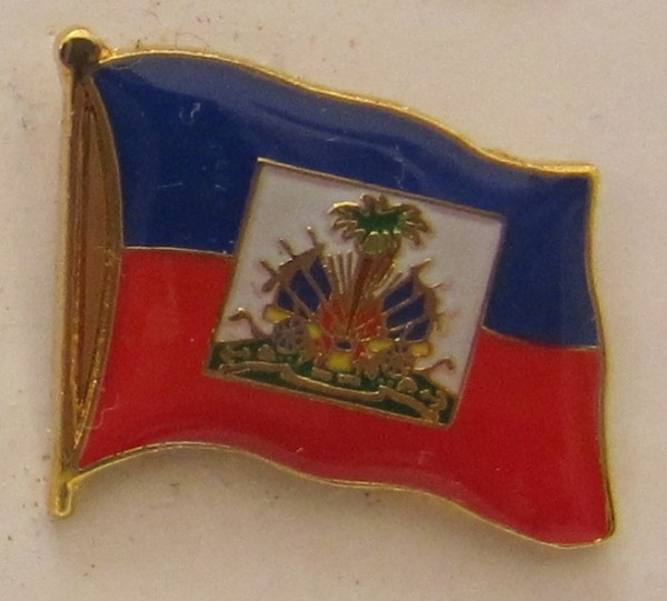 Haiti Pin Anstecker Flagge Fahne Nationalflagge