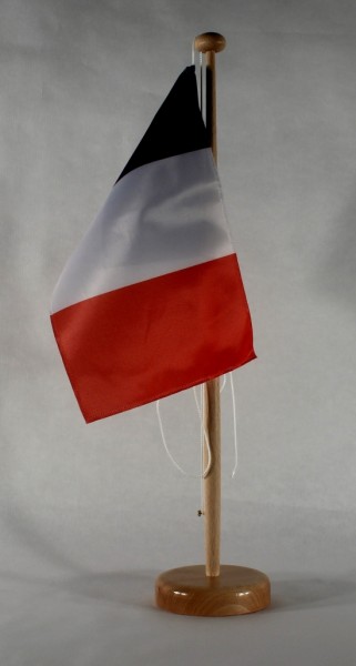 Tischflagge Frankreich 25x15 cm optional mit Holz- oder Chromständer Tischfahne Tischfähnchen