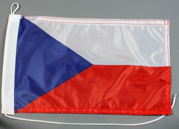 Bootsflagge : Tschechien 30x20 cm Motorradflagge