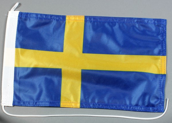 Bootsflagge : Schweden 30x20 cm Motorradflagge