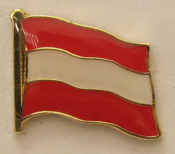 Pin Anstecker Flagge Fahne Oesterreich Österreich Nationalflagge