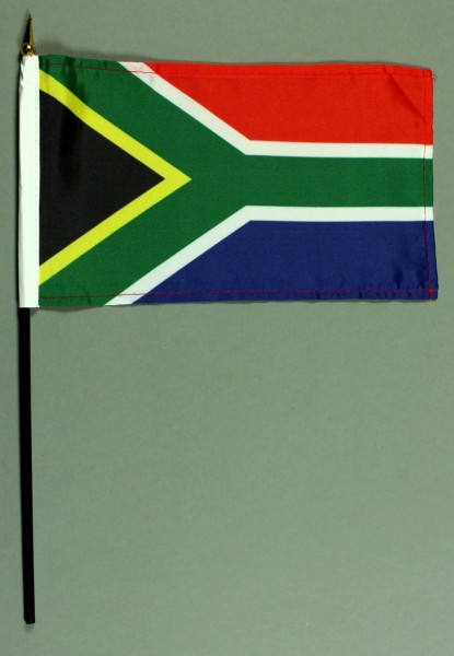 Tischflagge Südafrika 15x25 cm BASIC optional mit Tischflaggenständer