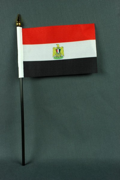 Kleine Tischflagge Ägypten 10x15 cm optional mit Tischfähnchenständer