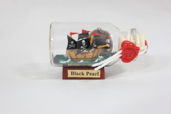 Black Pearl Mini Buddelschiff 10 ml 5x2 cm Flaschenschiff